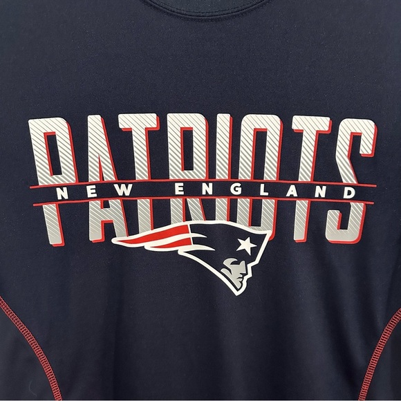 NFL New England Patriots Activewear Navy Shirt - Picture 2 of 5